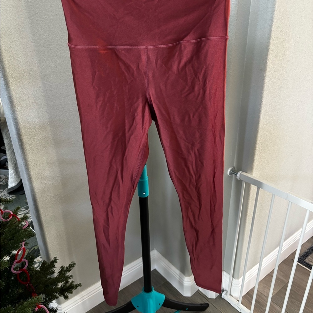 Athleta red elation shine high rise tight - Picture 1 of 8